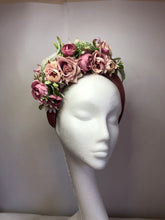 Load image into Gallery viewer, Floral crown in perfect pinks