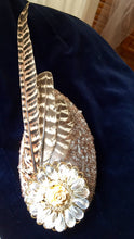 Load image into Gallery viewer, Pheasant and sequin headpiece.