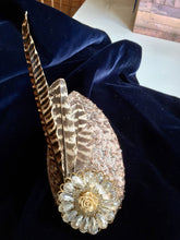 Load image into Gallery viewer, Pheasant and sequin headpiece.