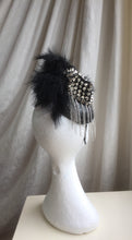 Load image into Gallery viewer, Stud and feather rock chick headpiece.