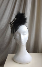 Load image into Gallery viewer, Stud and feather rock chick headpiece.