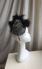 Load image into Gallery viewer, Stud and feather rock chick headpiece.