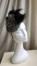 Load image into Gallery viewer, Stud and feather rock chick headpiece.