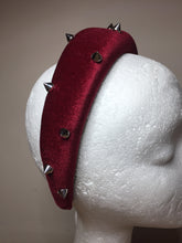 Load image into Gallery viewer, Burgundy Spike headband