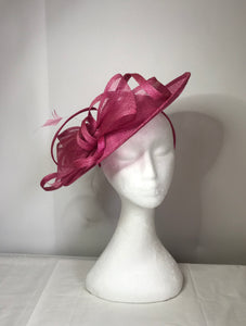 4-Rose Pink Saucer headpiece