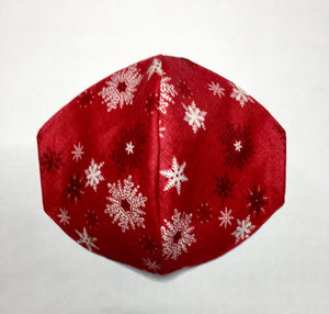 Vintage Snowflakes on Red